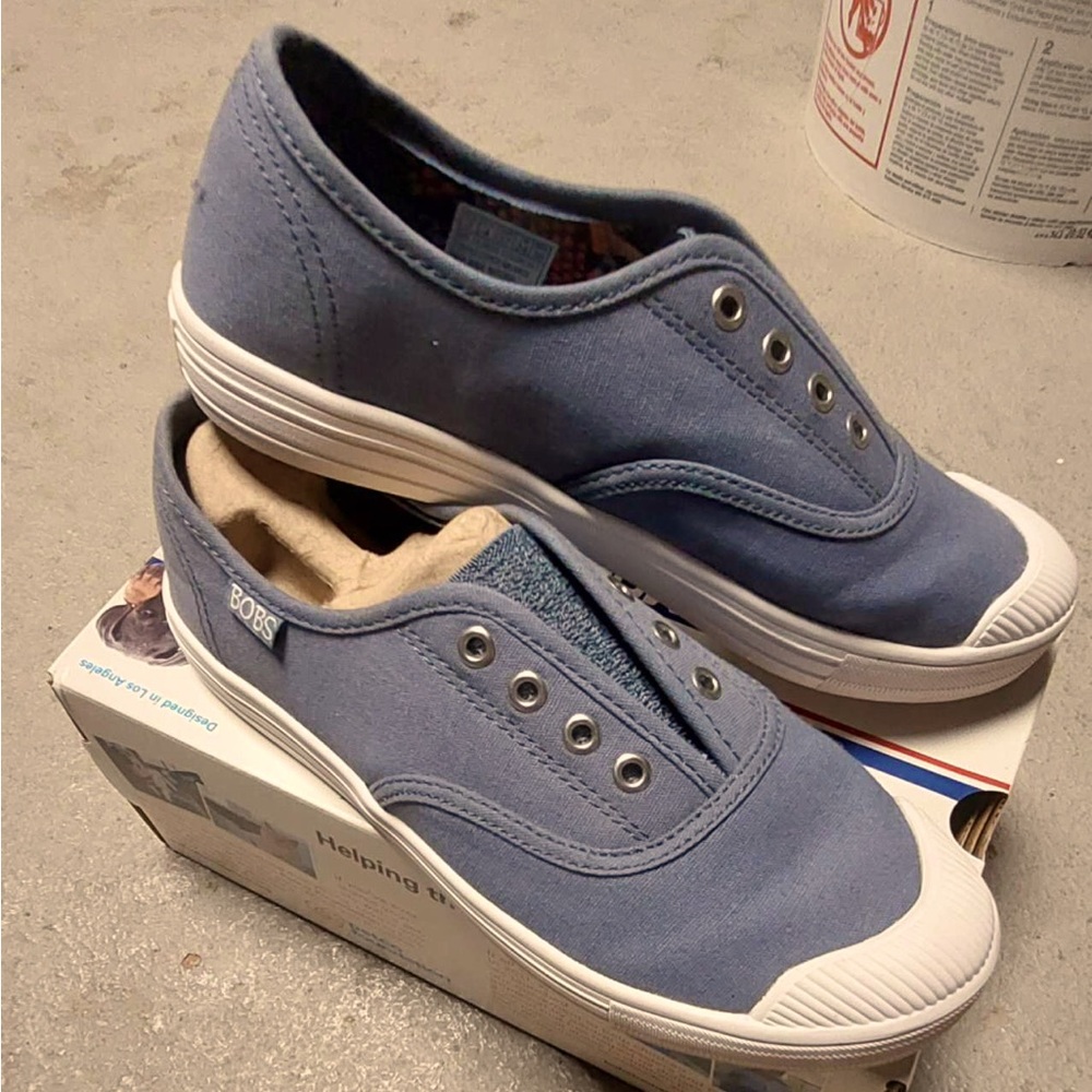 Bobs From Skechers Bobs B Cool-Jam Star Womens Fitness Slip-On Sneakers.